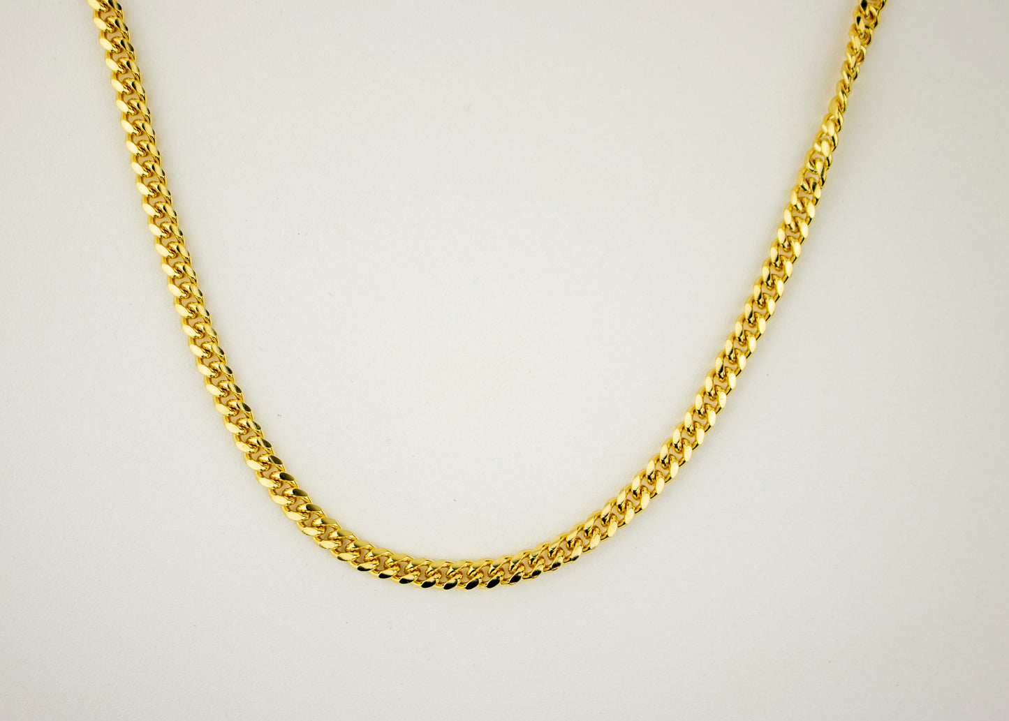 CUBAN LINK CHAIN GOLD FILLED 4MM (CAD-C-09)