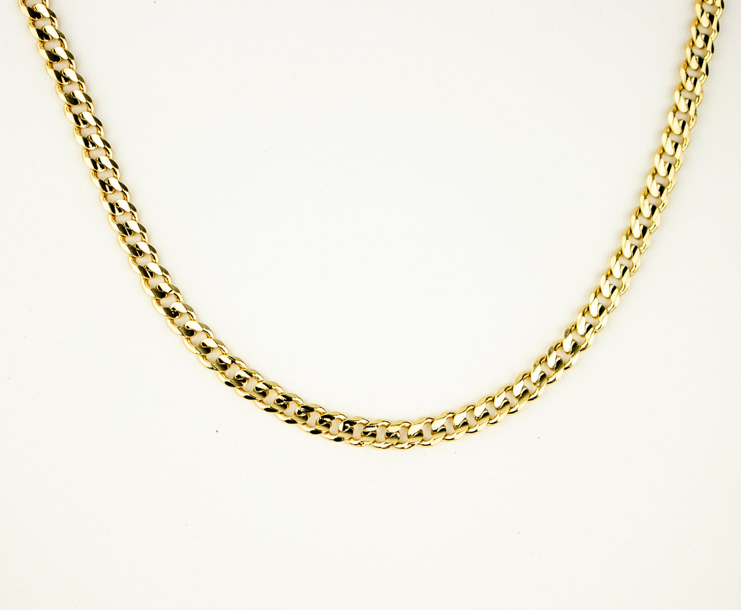 CUBAN LINK CHAIN GOLD FILLED 5MM. (CAD-C-10)