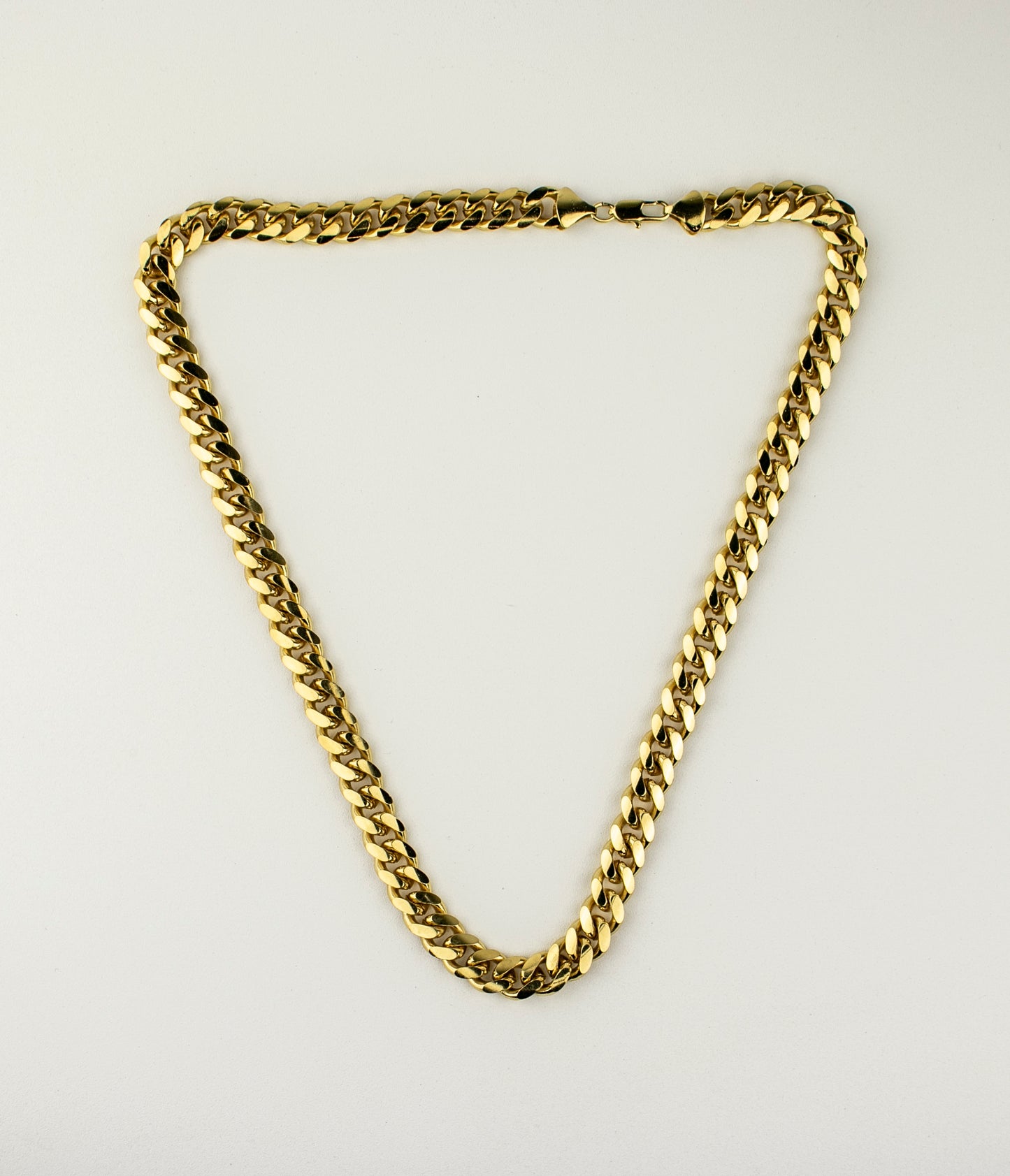 CUBAN LINK CHAIN GOLD FILLED 9MM. (CAD-C-16)