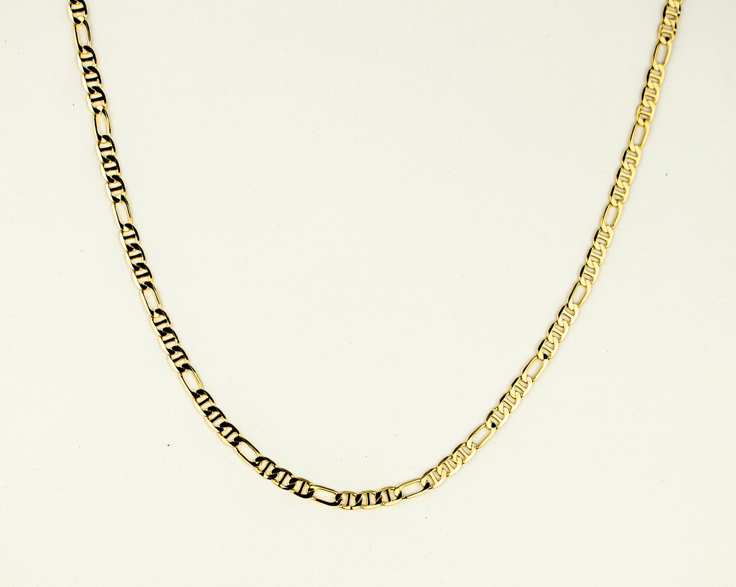 GUCCI/FIGARO LINK CHAIN GOLD FILLED 3MM (CAD-GF-08-02)