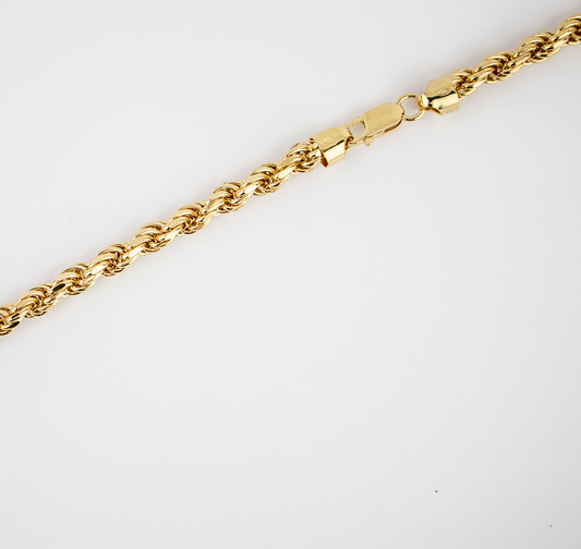 DIAMOND CUT-ROPE CHAIN 28"/3mm (R-135)