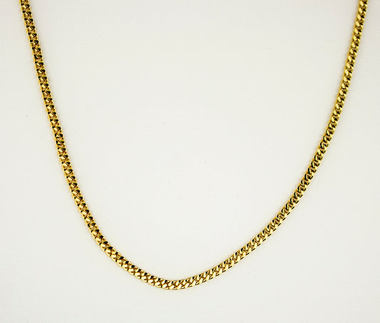 CUBAN LINK CHAIN GOLD FILLED 2MM (CAD-C-06-24)