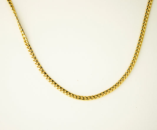 CUBAN LINK CHAIN GOLD FILLED 3MM (CAD-C-07)