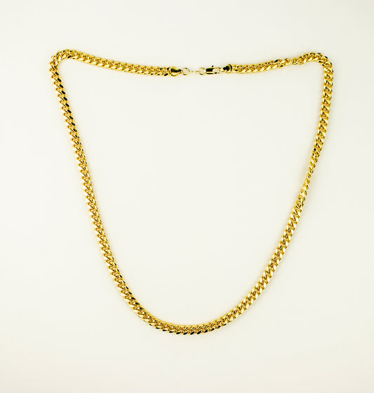CUBAN LINK CHAIN GOLD FILLED 4MM (CAD-C-09)