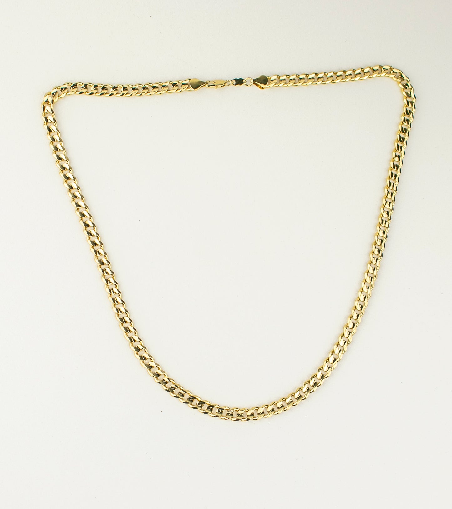 CUBAN LINK CHAIN GOLD FILLED 5MM. (CAD-C-10)