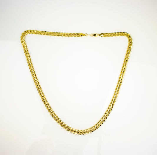 CUBAN LINK CHAIN GOLD FILLED 6MM (CAD-C-12)