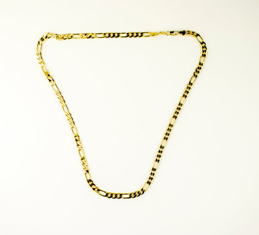 FIGARO LINK CHAIN GOLD FILLED 4MM (CAD-F-15)