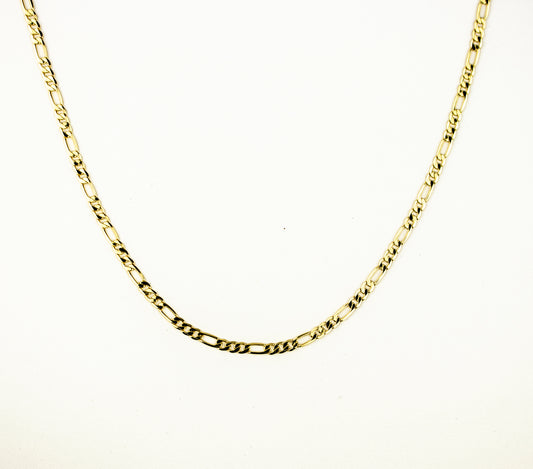 FIGARO LINK CHAIN GOLD FILLED 2MM. (CAD-F-4)