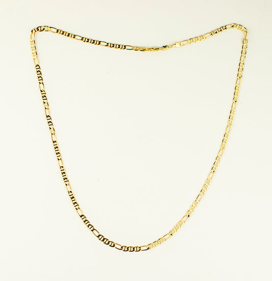 GUCCI/FIGARO LINK CHAIN GOLD FILLED 3MM (CAD-GF-08-02)